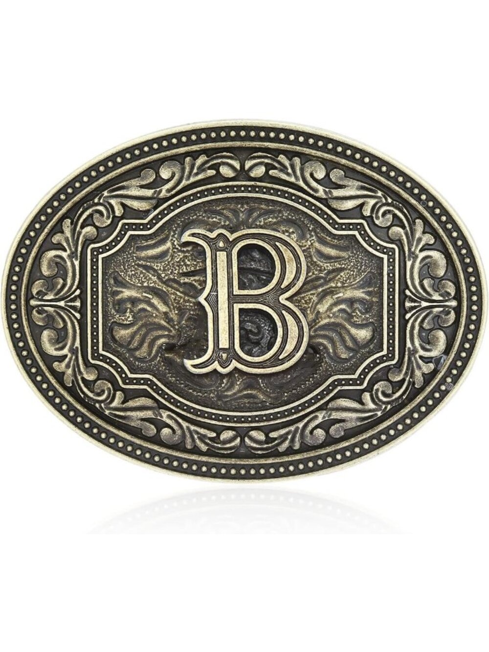 Unisex B Imported Western Belt Buckle Initial Letters Cowboy Rodeo
